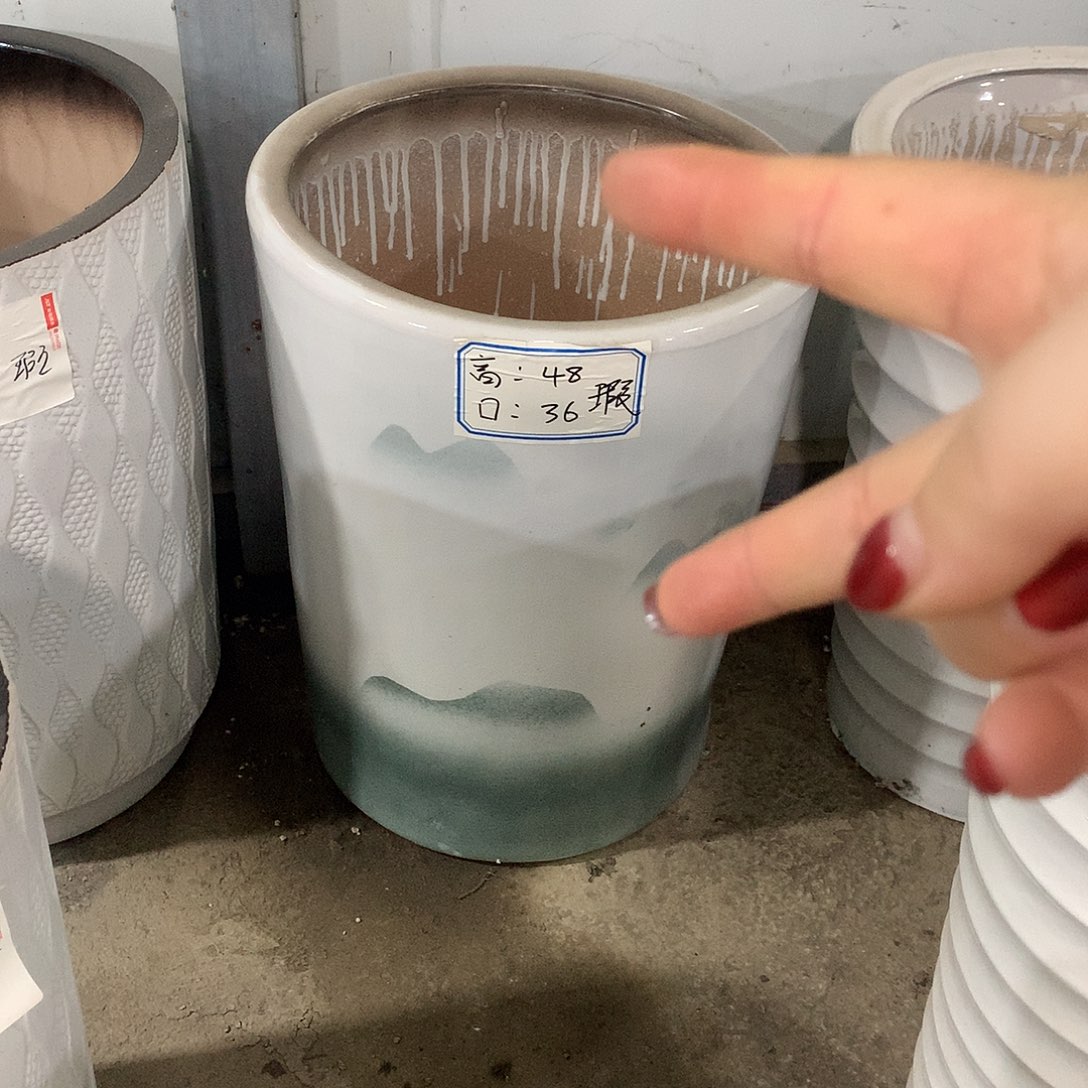 高温陶瓷花盆微瑕