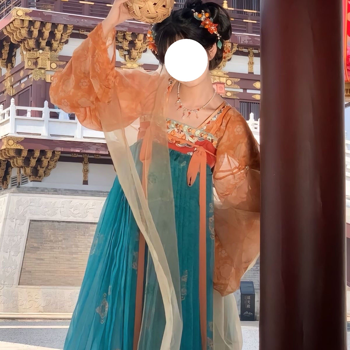 汉唐新款汉服洛水云裳刺绣原创齐胸日女装套装国风春夏唐制