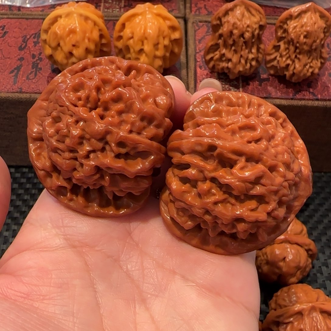 桃核吊坠官帽48精品