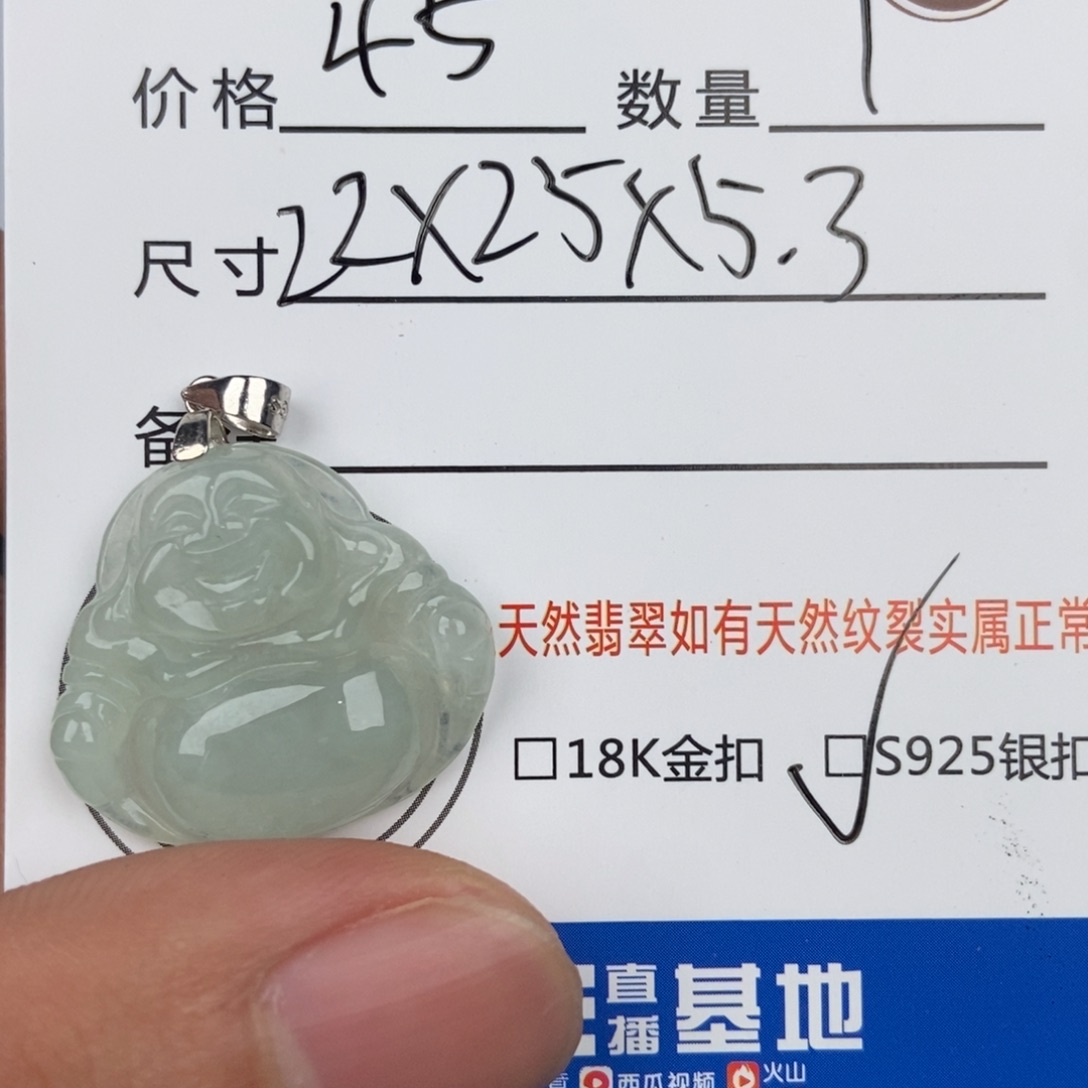 翡翠颈饰未镶嵌吊坠