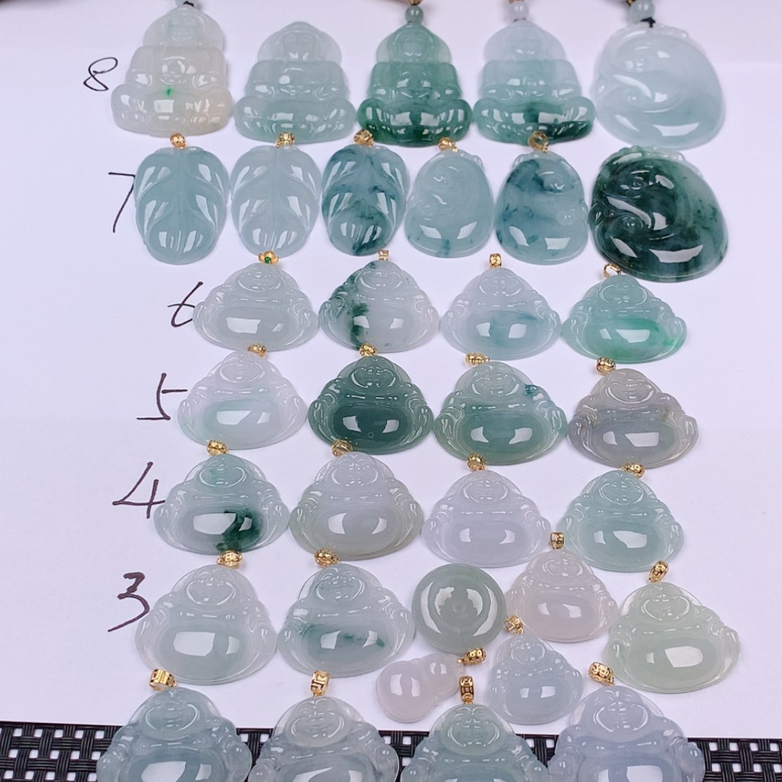 【闪购商品】翡翠挂件18K金镶嵌挂件
