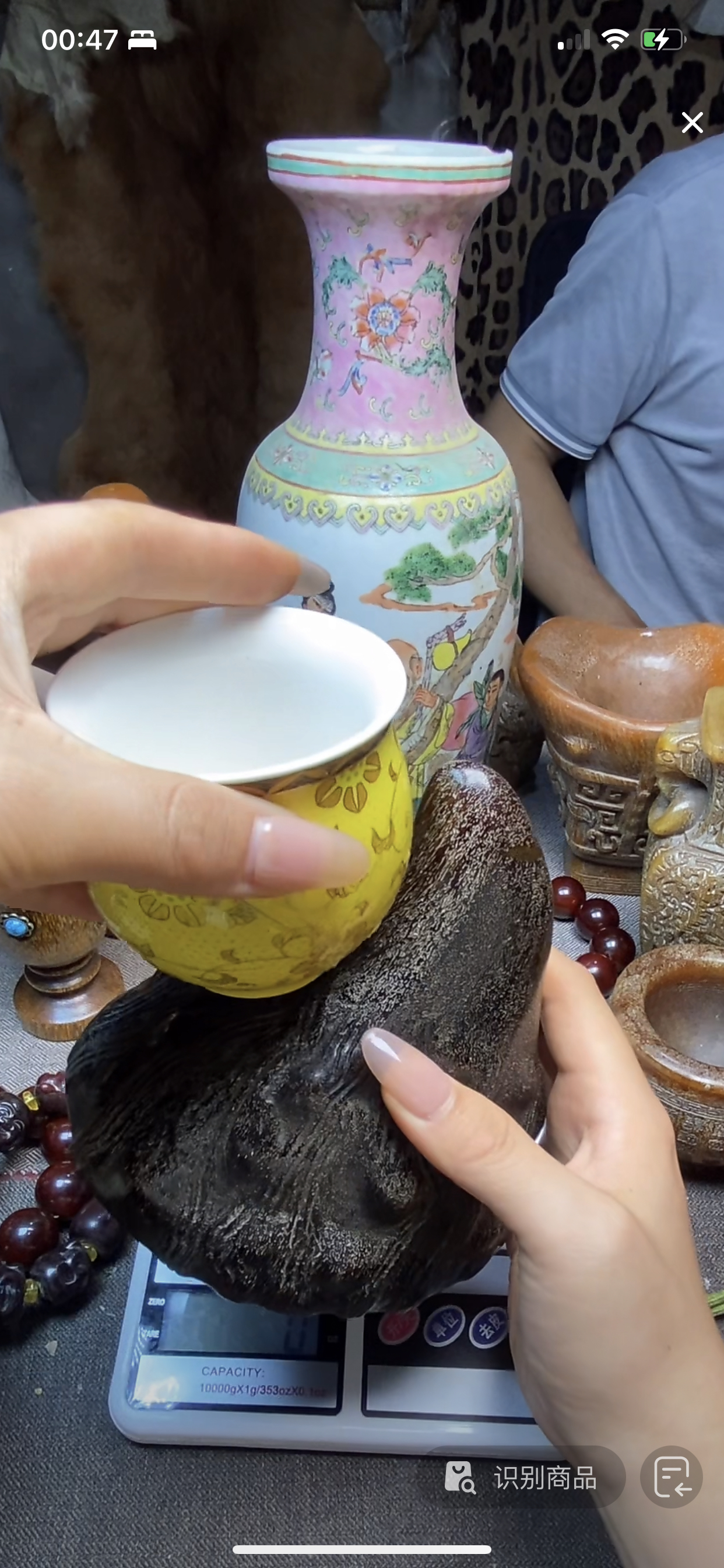 青花瓷陶瓷小瓷瓶客厅博古架酒柜工艺品装饰品摆件