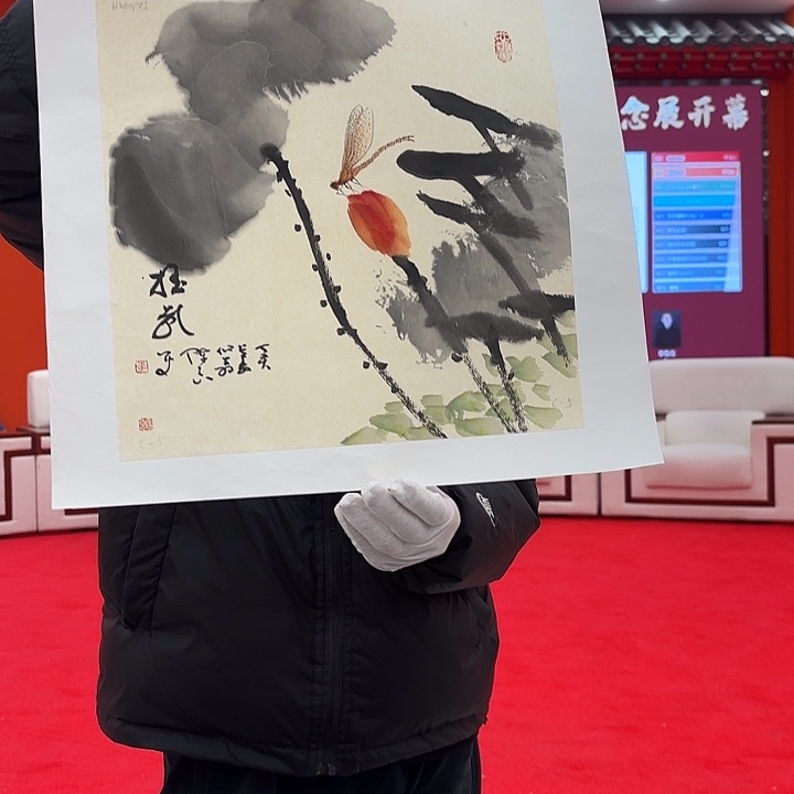 国画李陈良老先生展览原作