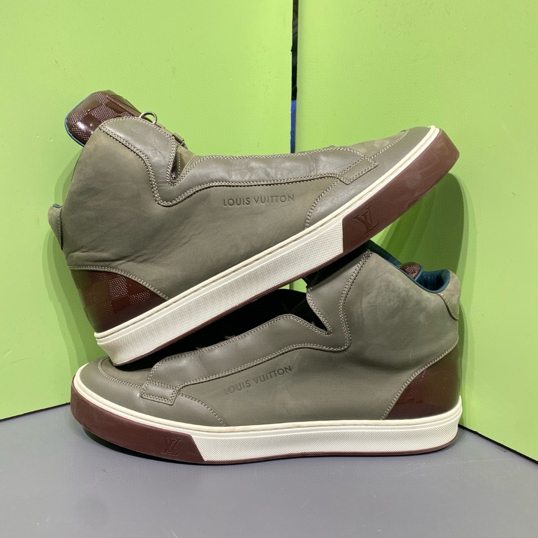 LOUIS VUITTON LV棋盘灰棕高帮 44码 原盒配件齐全市场价8999