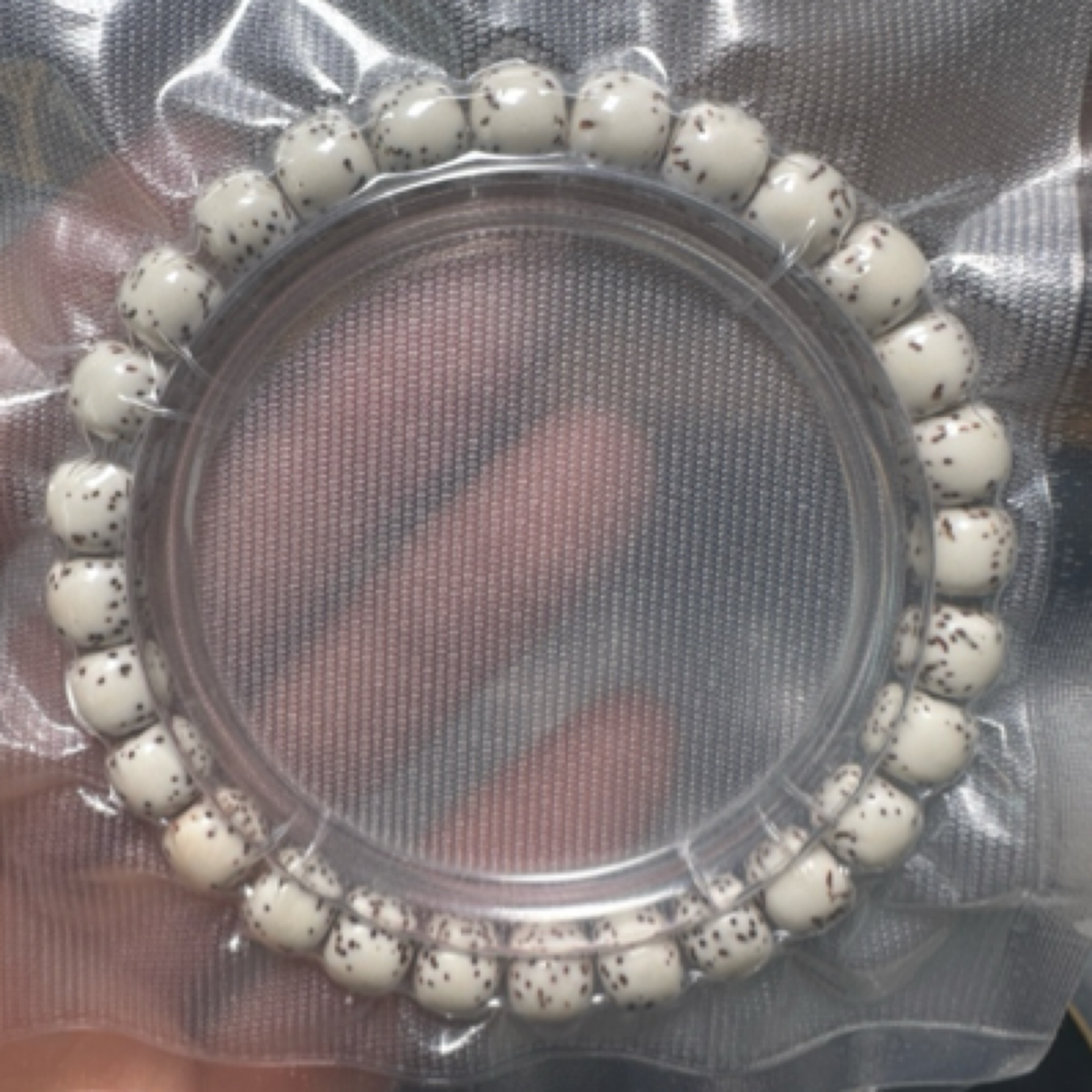 星月菩提菩7*6河豚原生态单圈手串 A615