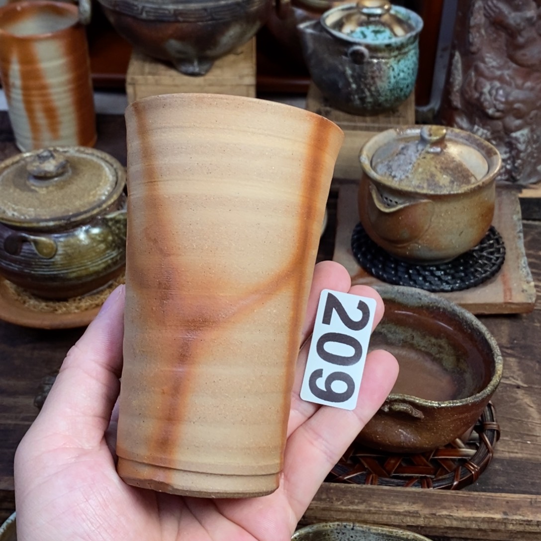 备前烧柴烧茶具大杯子