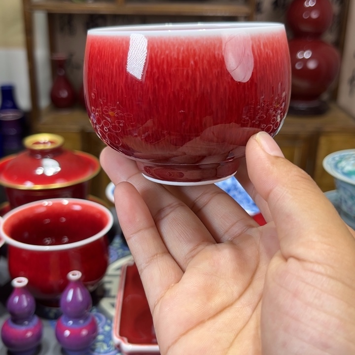 景德镇陶瓷浅行窑大罗汉杯