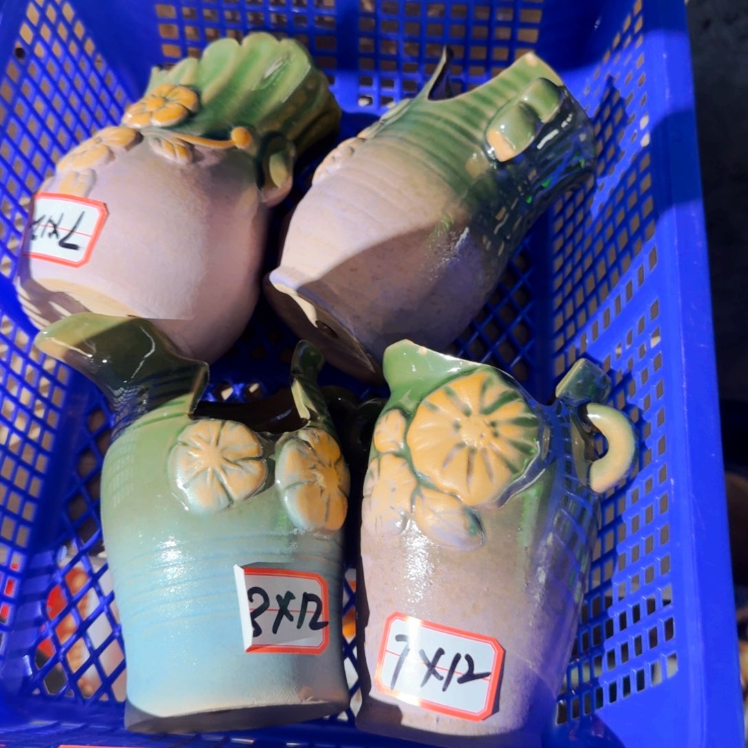 紫砂花盆粗陶盆醋