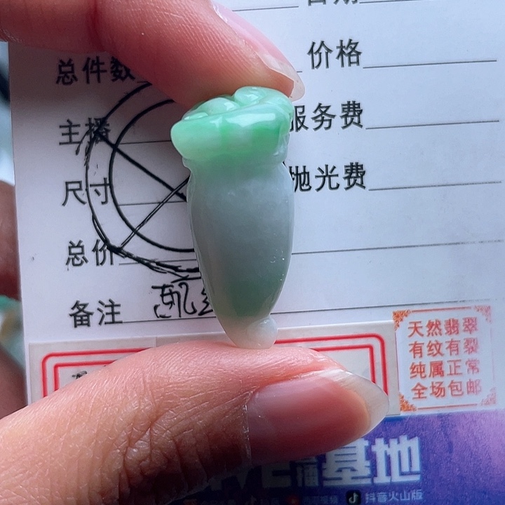 翡翠颈饰未镶嵌吊坠