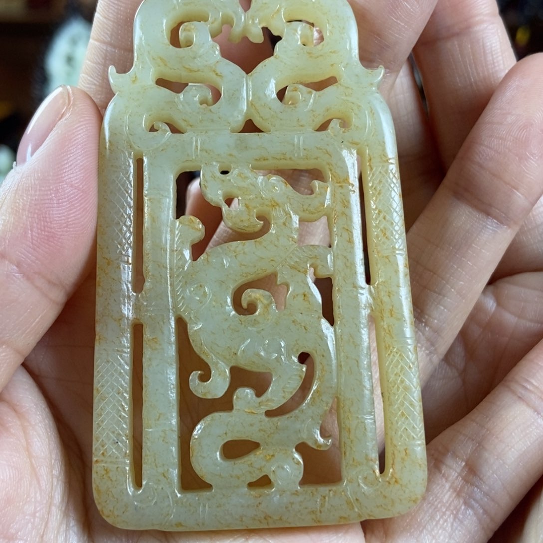 和田玉挂件未镶嵌木*