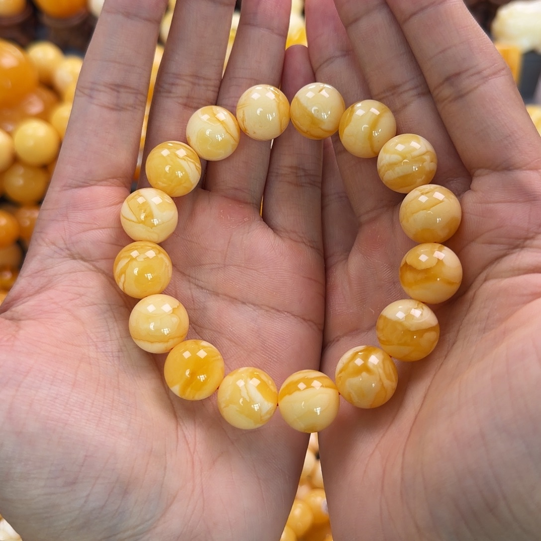 琥珀未镶嵌珠宝奇石15mm同料