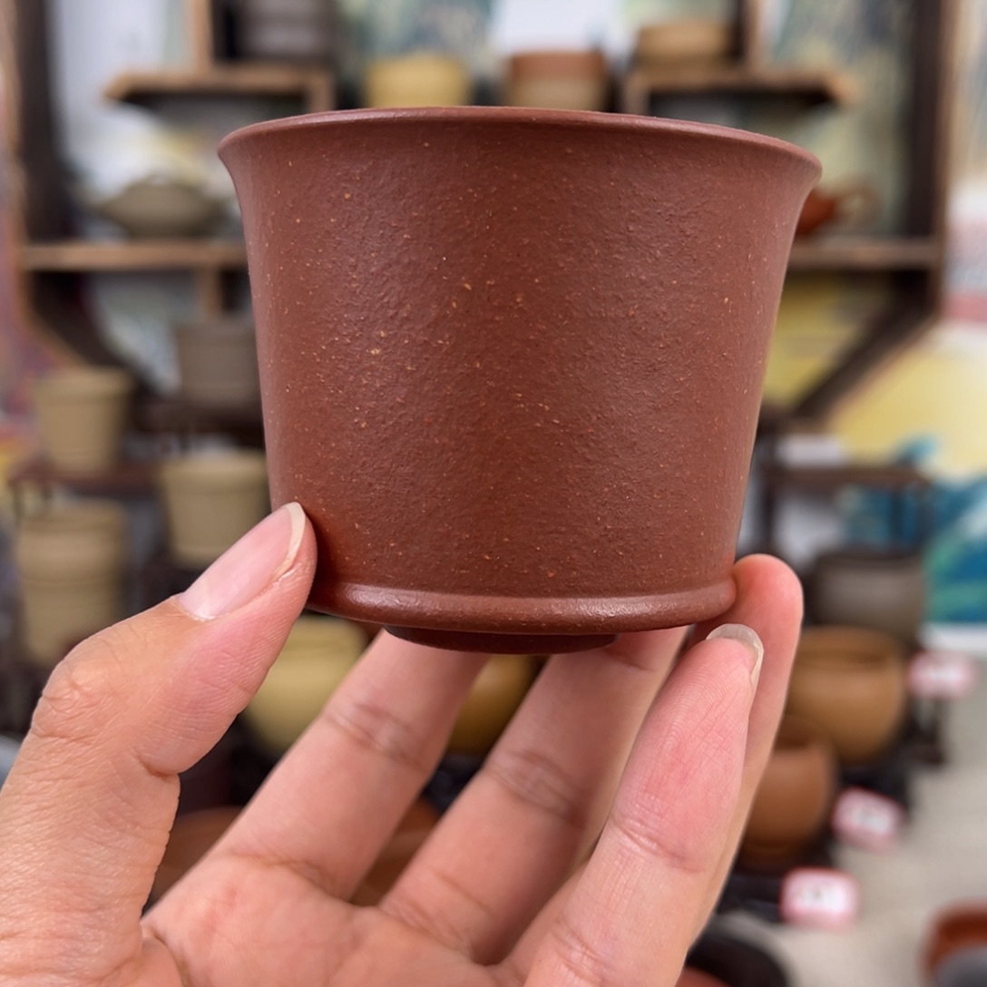 紫砂茶杯拙器甄选，纯原本矿。