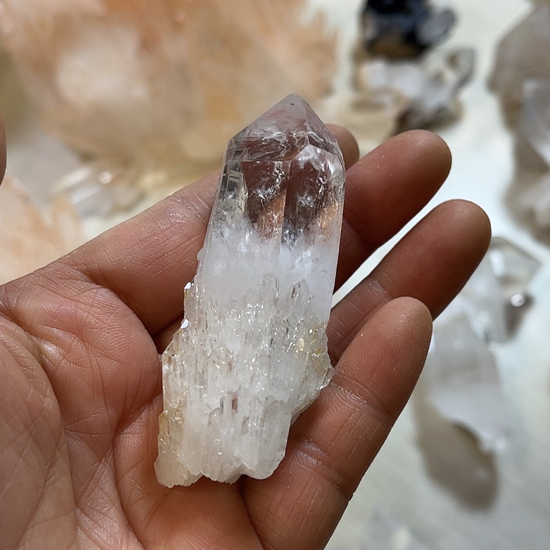 来***个珠宝半成品水晶未镶嵌