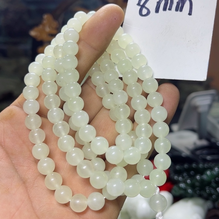 蛇纹石玉项链未镶嵌