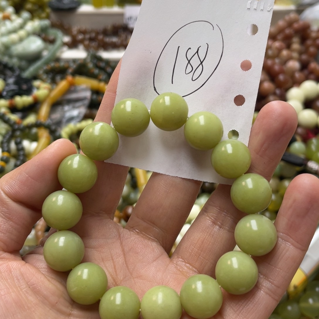 蛇纹石玉手链未镶嵌