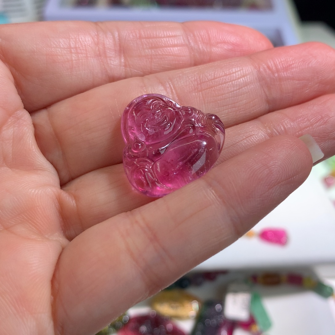 碧玺手链18K金镶嵌m****o碧玺