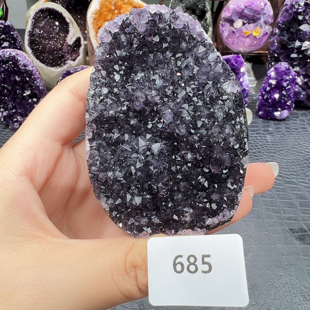 紫晶珠宝半成品未镶嵌