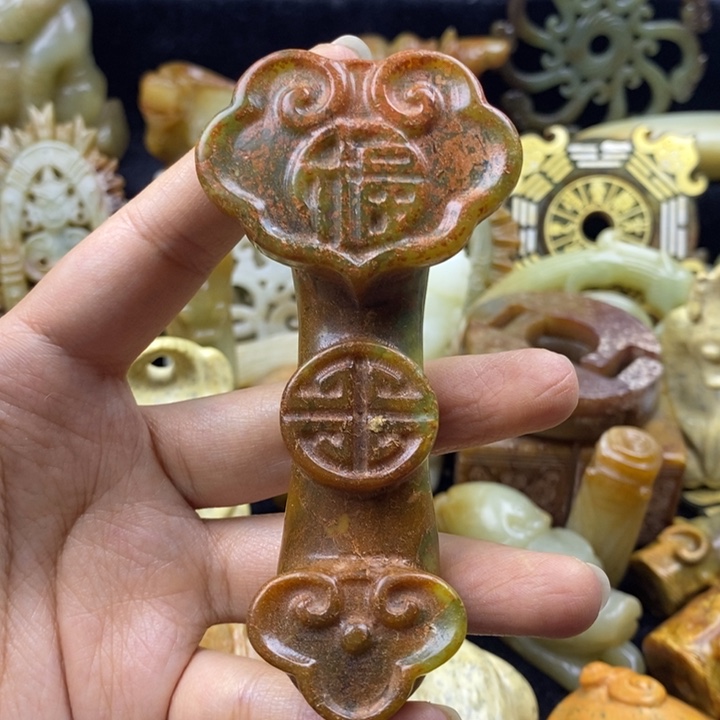 蛇纹石玉颈饰未镶嵌78