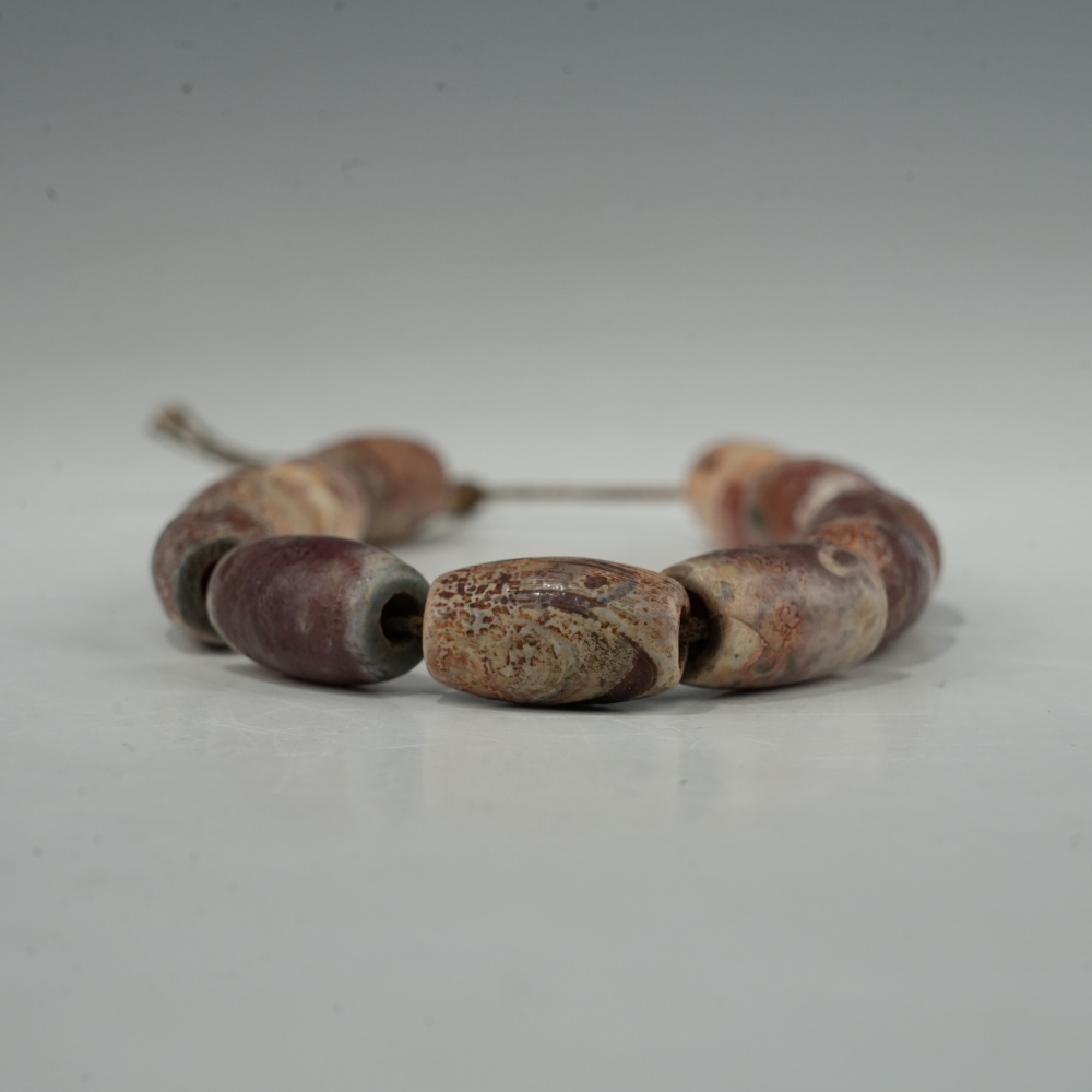 lot52815 明代 灰皮玛瑙管一组