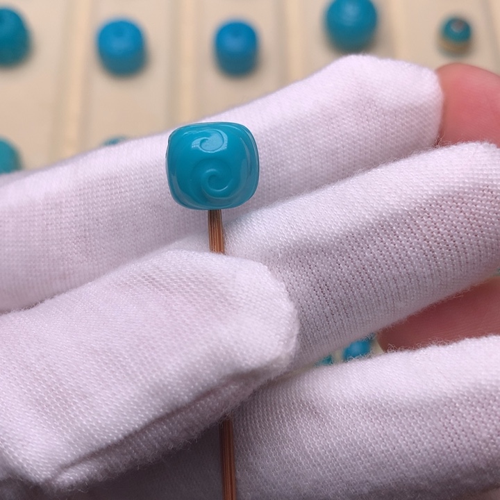 未镶嵌绿松石绿松石博古10.4