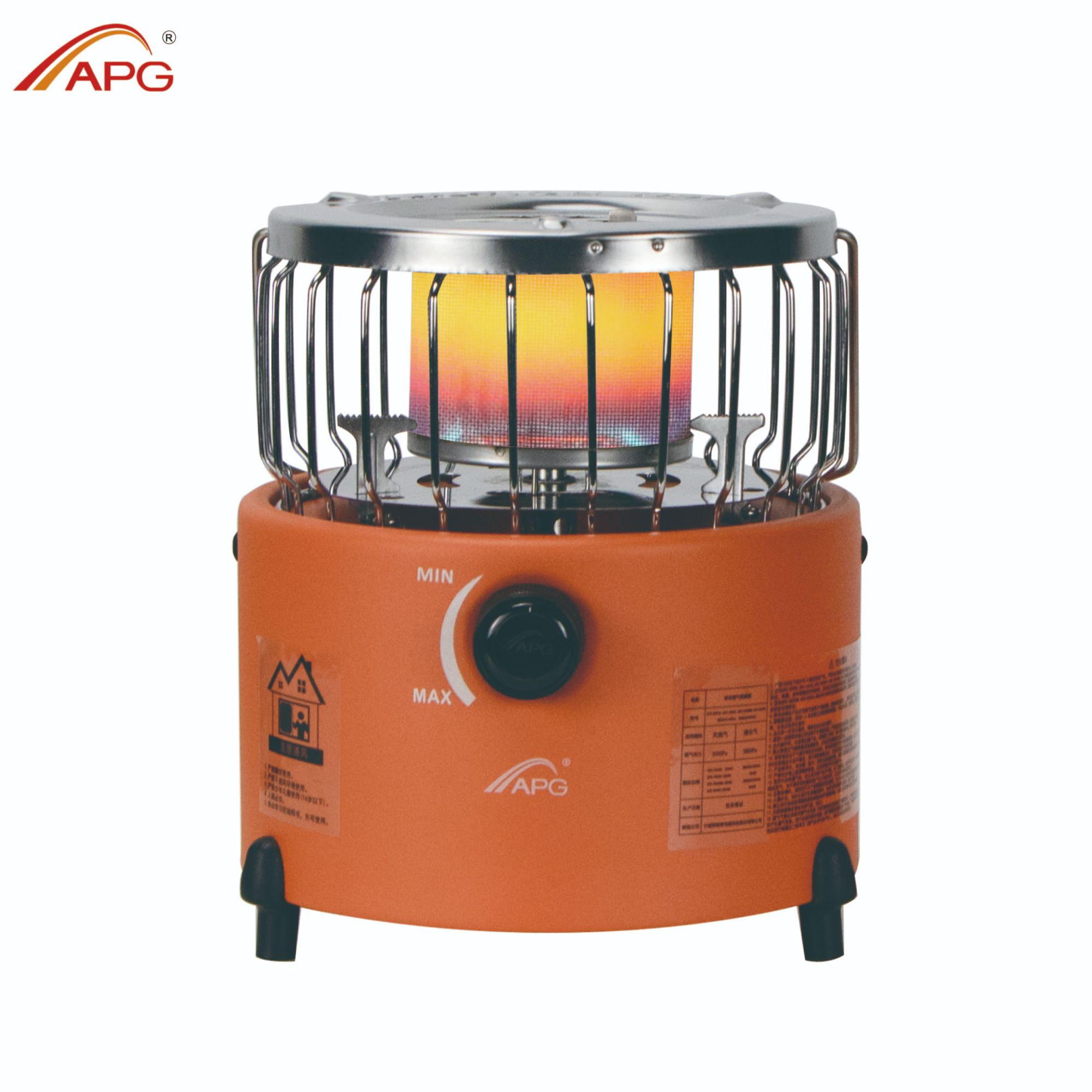 APG/阿帕奇燃气户外气罐取暖器迷你烧水取暖露营燃气取暖炉2000G