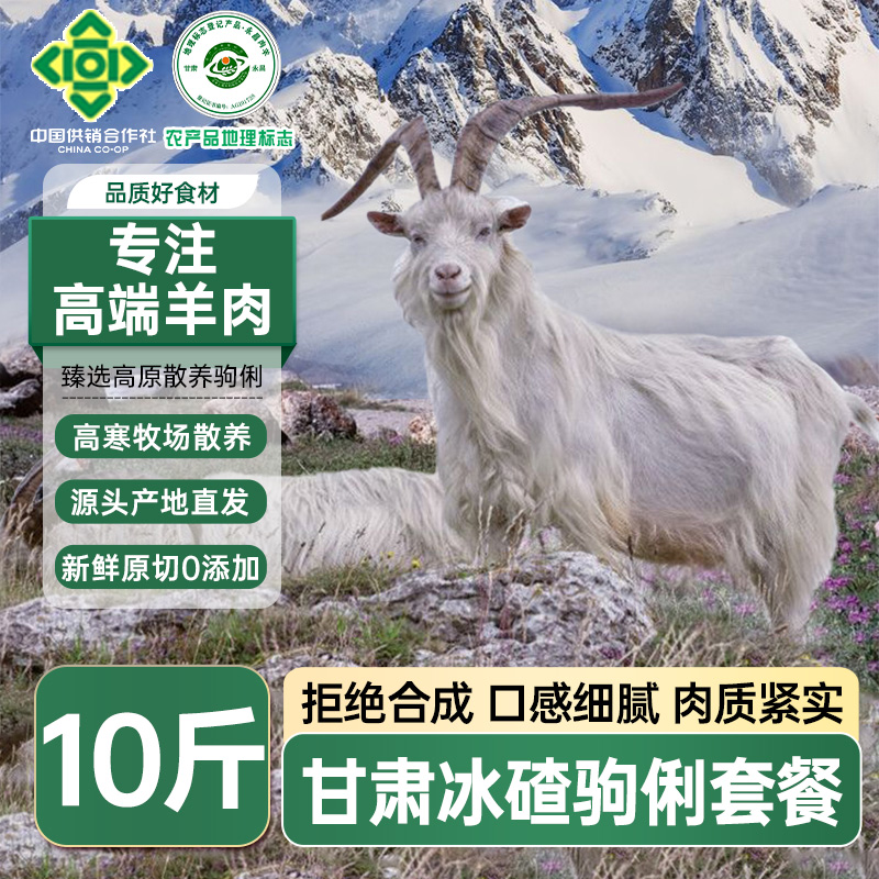 边塞牧场甘肃地标羊肉永昌肉羊正宗冰碴整只驹俐散养羊