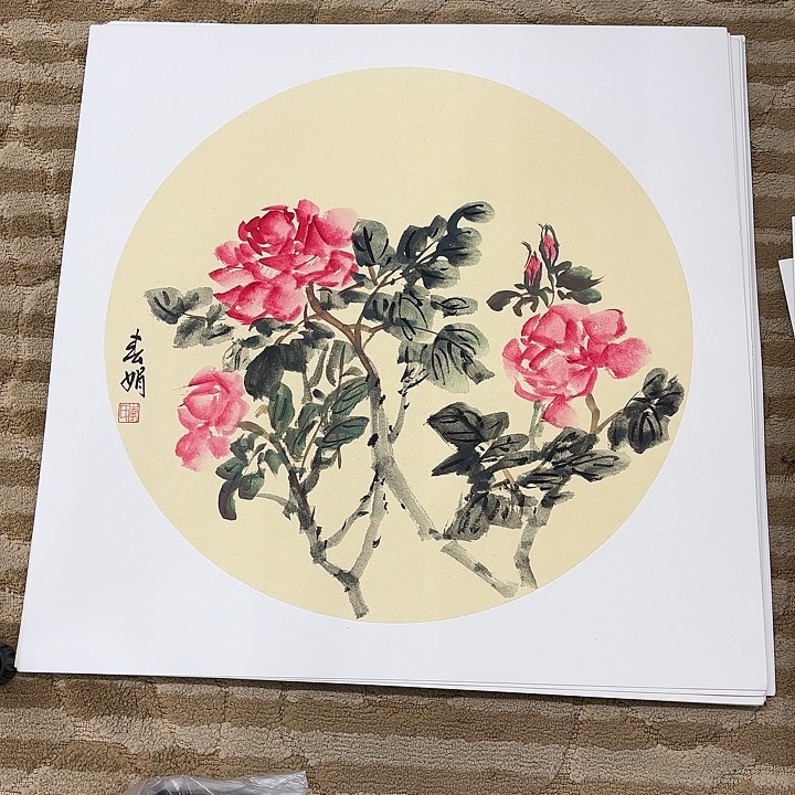 国画花鸟的翅膀和50.50