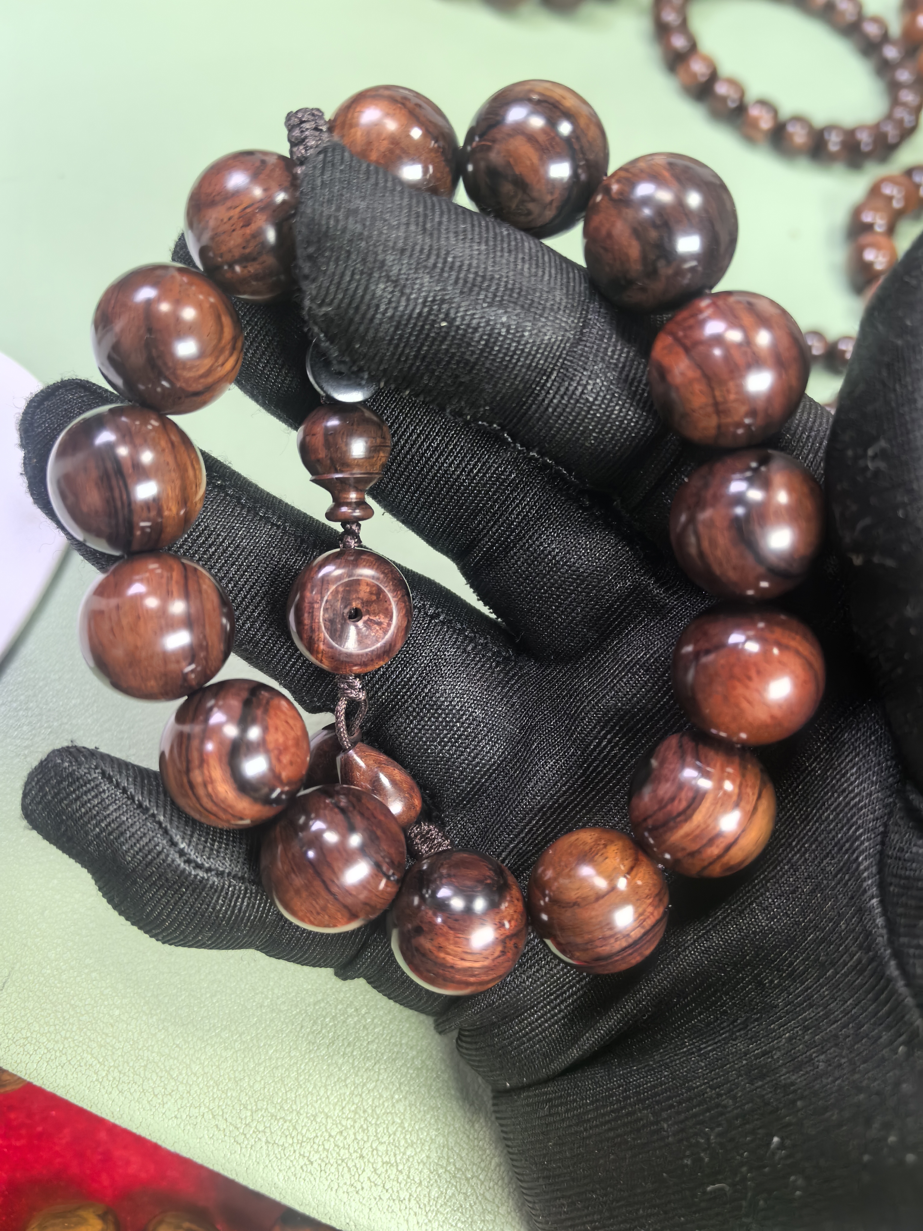 海南黄花梨，紫油梨 1.5 手串