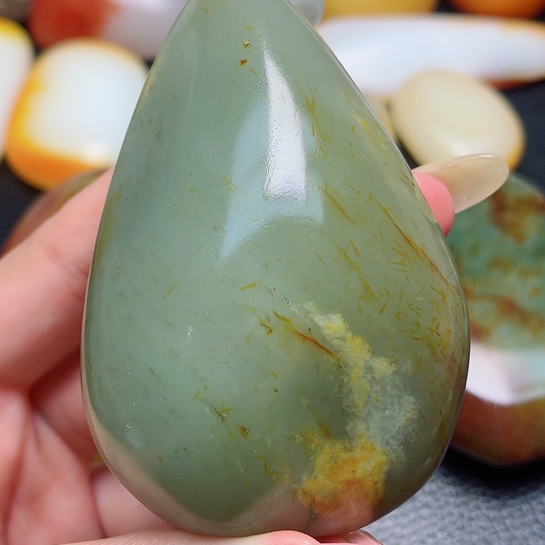 和田玉未镶嵌挂件田****华