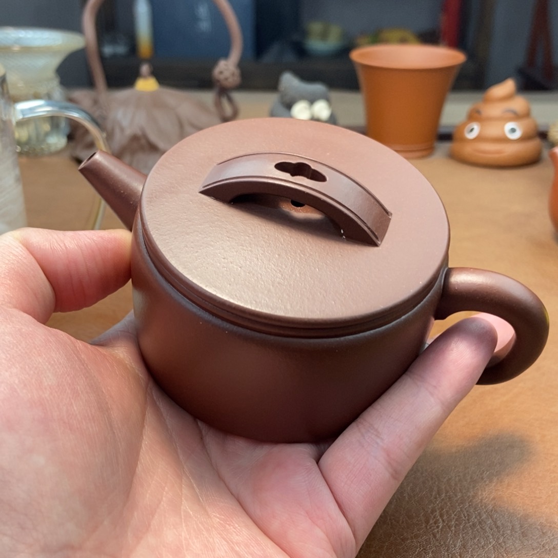 紫砂茶壶汉瓦紫砂壶