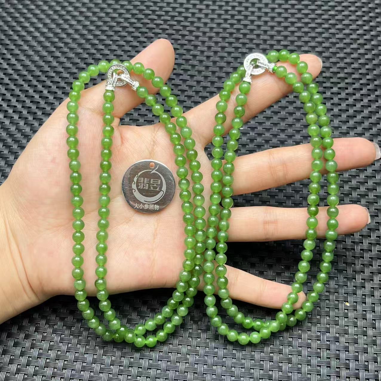 翡昱-N6-37489-711-和田玉珠链颈饰/约5+/约108颗-多样性发其一C