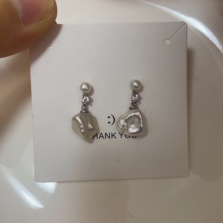 耳饰淡水珍珠银S925镶嵌