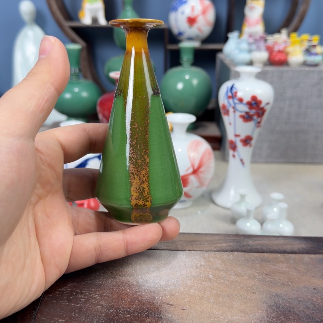 陶瓷手工小花器摆件