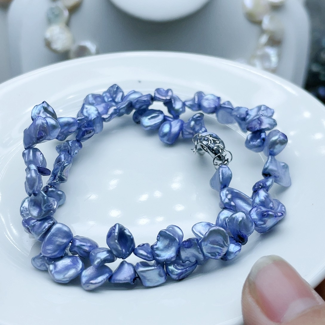 淡水珍珠颈饰钛钢