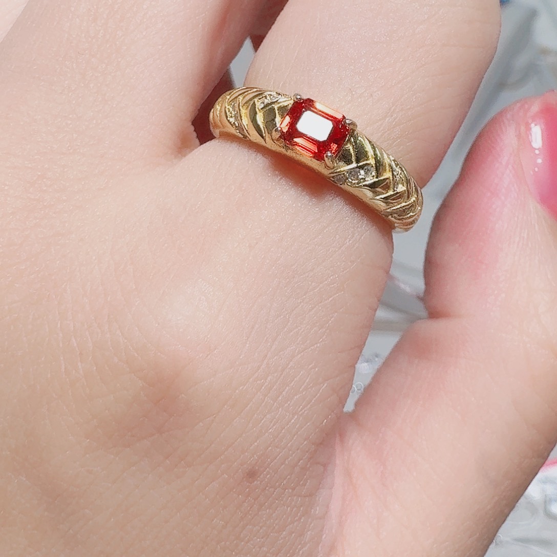 蓝宝石戒指银S925镶嵌戒指