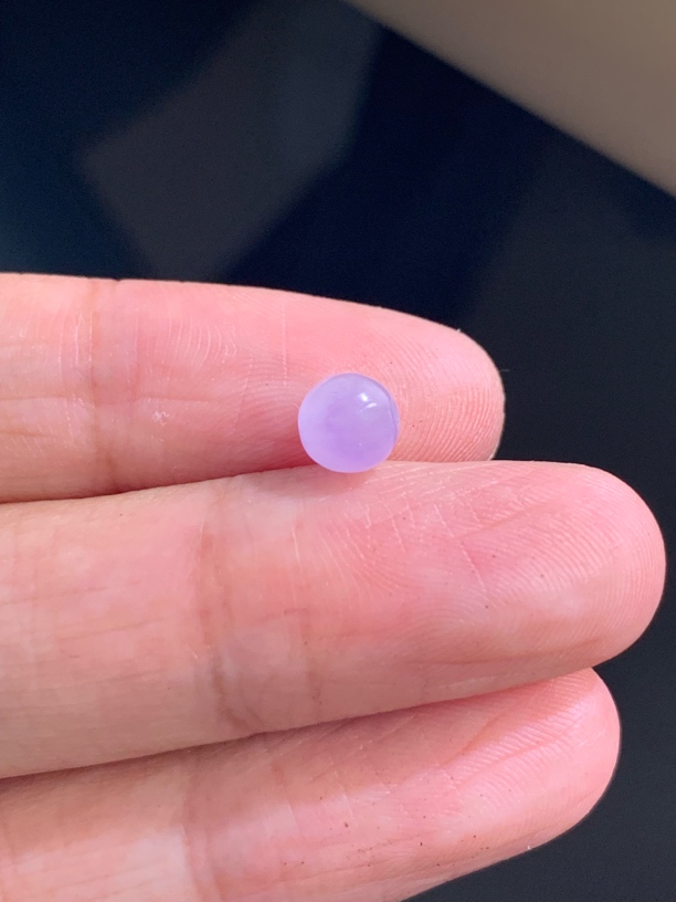 缅甸翡翠辣6高冰紫单珠多样性发其一