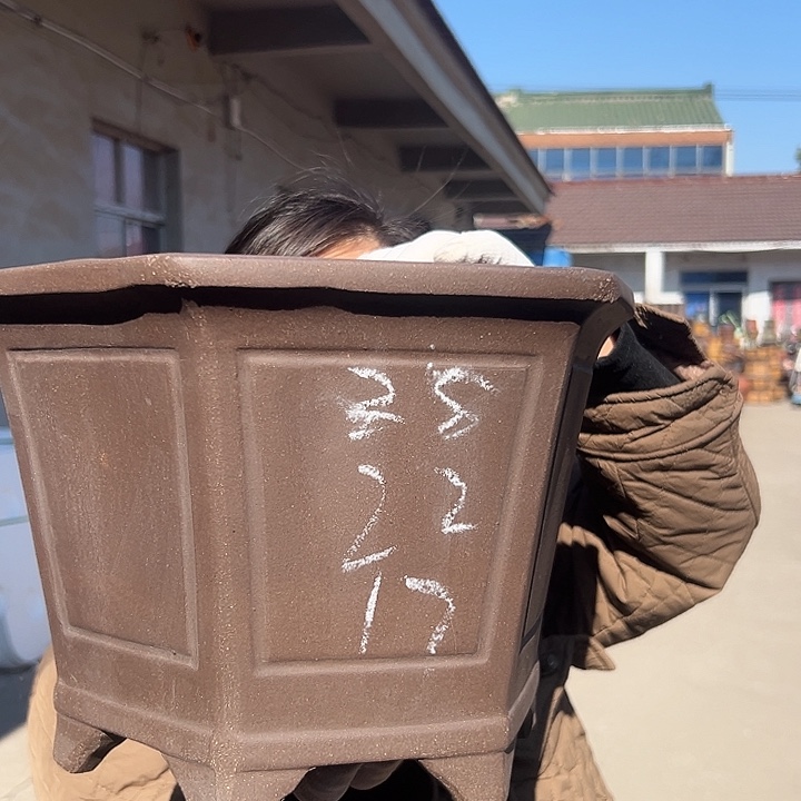 25素面六方花盆花盆花盆花盆花盆