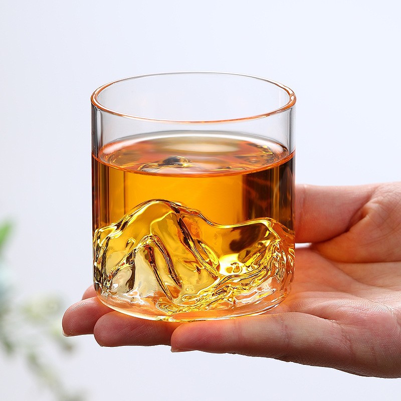观山杯高硼硅玻璃杯喝茶咖啡杯