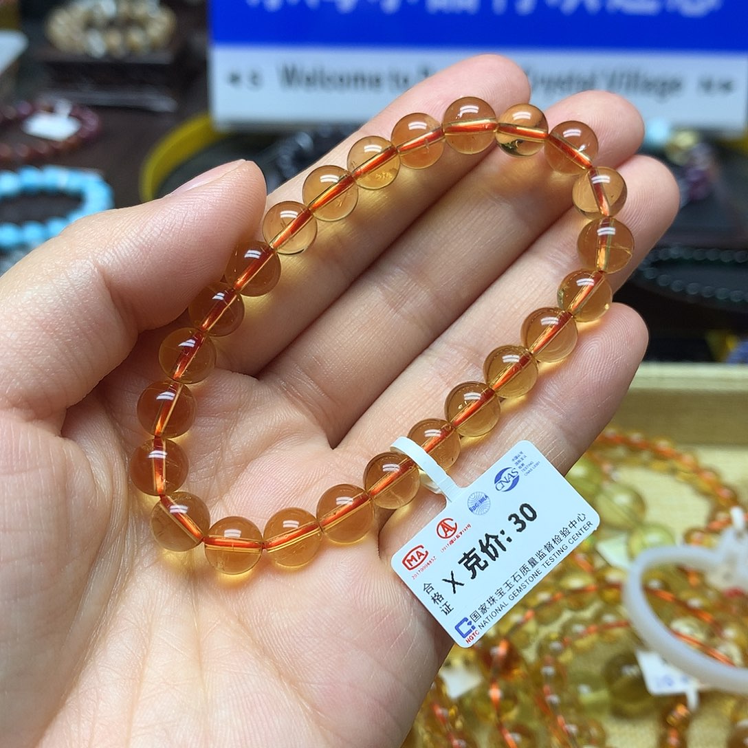 水晶手链未镶嵌不***饱手链