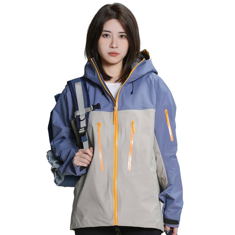 【光板无标】蛇年限定台州冲锋衣SV7男女情侣溢胶防水透气登山服