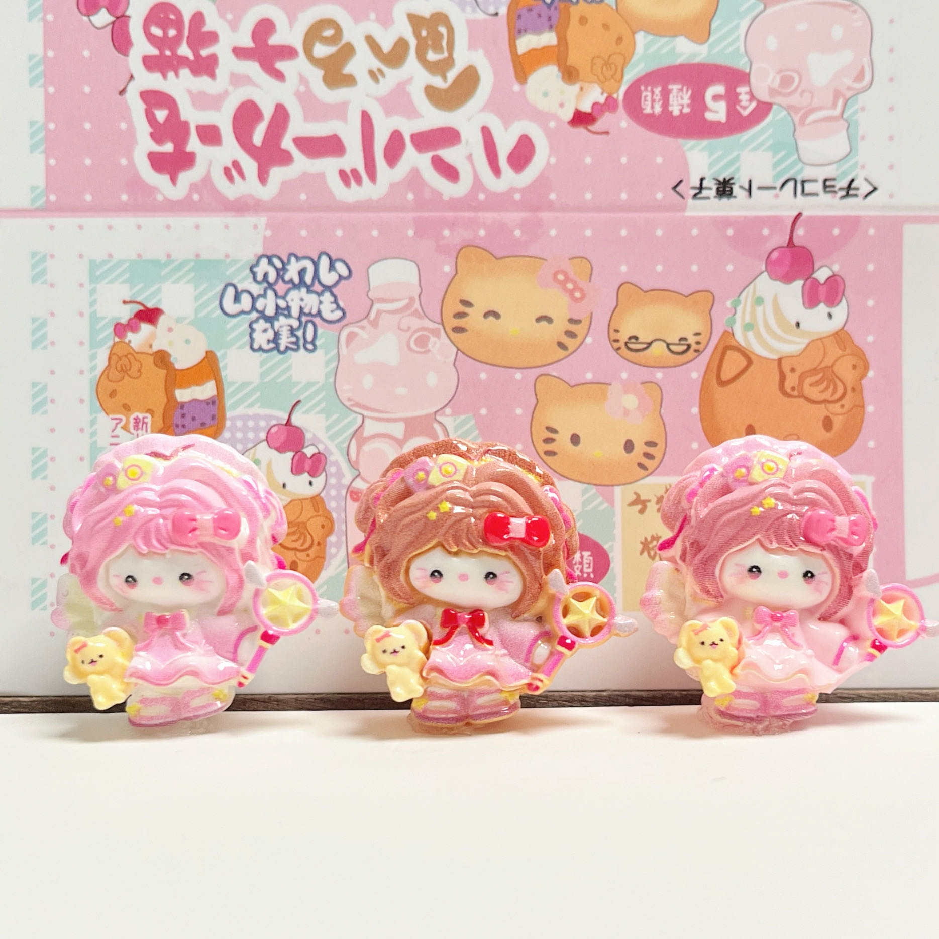 【萌星专属定制】高货小樱KT联名卡通创意树脂饰品奶油胶
