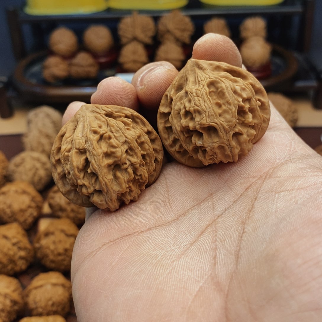 文玩核桃把件38尺 全品8号粗筋 14