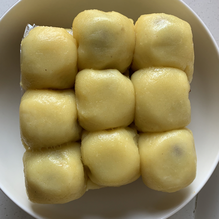 正宗东北大黄米芸豆馅粘豆包传统做法柴火蒸制