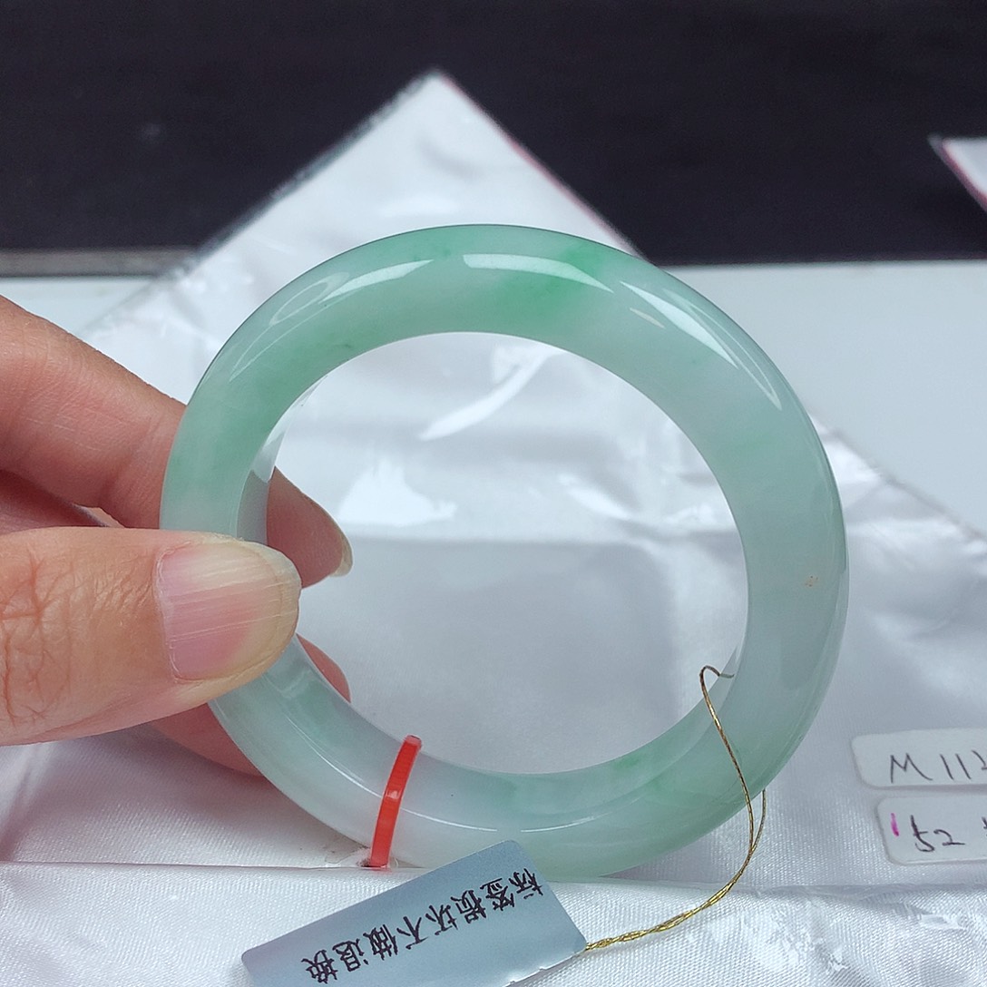 未镶嵌手镯翡翠52圈4853