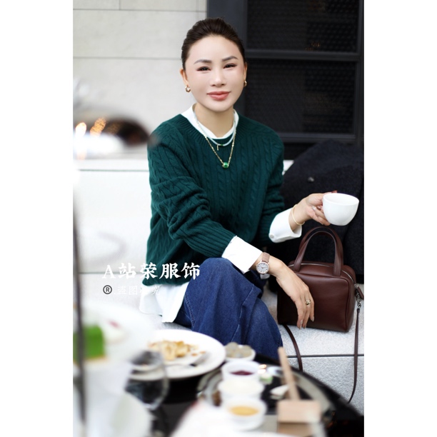 【荣姐精选】麻花羊绒毛衣