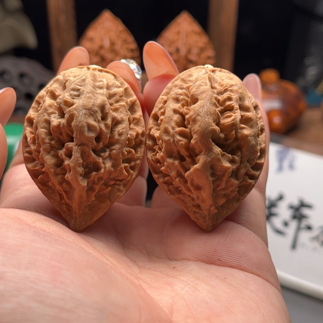 文玩核桃把件关东木子家楸大胖33