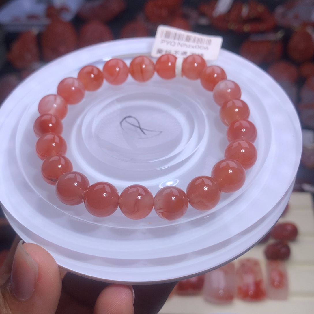 南红玛瑙未镶嵌珠宝半成品手串