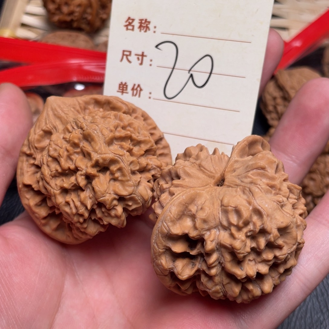 文玩核桃把件官帽48尺20