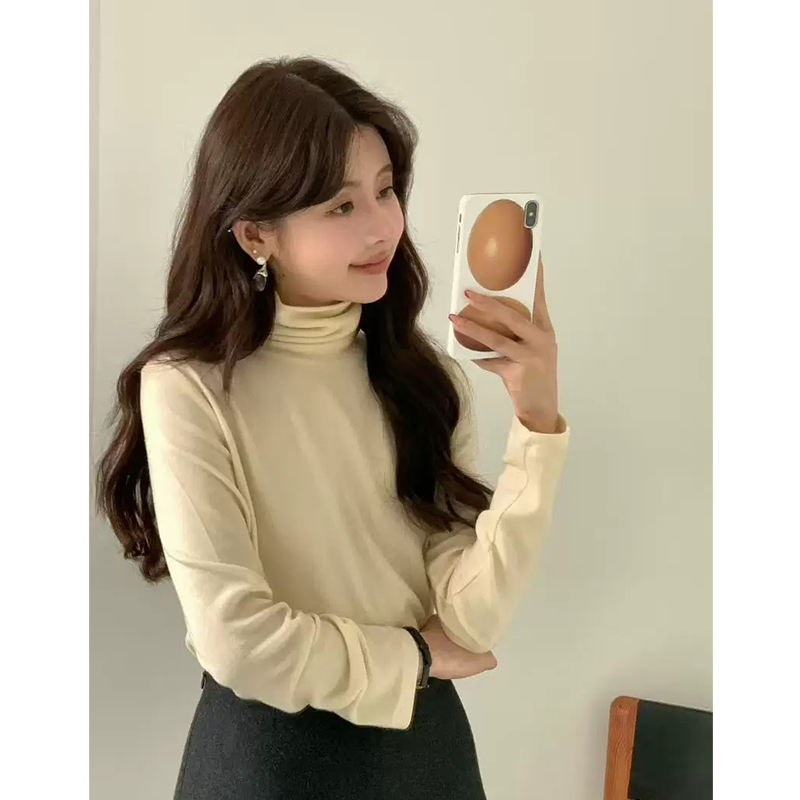 1件过冬~ 韩国东大门EG*G 鸡蛋家软糯百搭显瘦高领弹力内搭打底衫