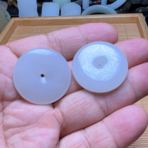 和田玉未镶嵌吊坠(不含链)泓**心